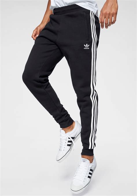 adidas jogginghosen herren 3 weiße streifen